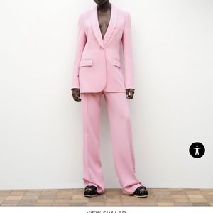 Women ZARA FLUID HIGH WAIST PANTS